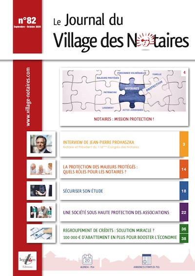 Parution du Journal du Village des notaires n°82.