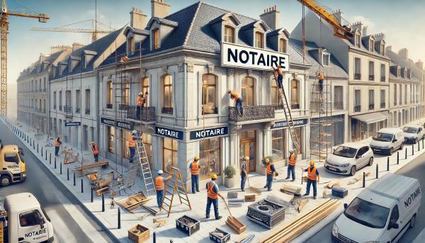Installation des nouvelles études notariales en France