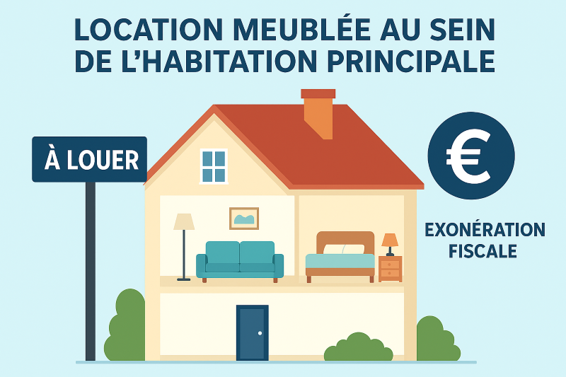 Location meublée au sein de l'habitation principale : quelles exonérations d'impôt sur le revenu ? 
