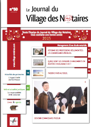 Parution du Journal du Village des notaires n°50.
