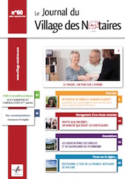 Parution du Journal du Village des notaires n°60.
