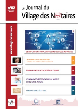Parution du Journal du Village des notaires n°62.
