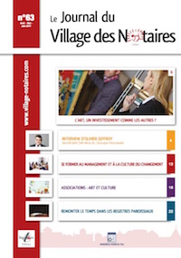 Parution du Journal du Village des notaires n°63.

