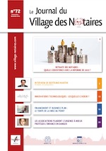 Parution du Journal du Village des notaires n°72.