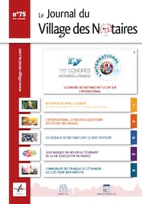 Parution du Journal du Village des notaires n°75, Spécial 115ème Congrès des Notaires.
