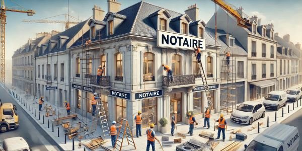 Installation des nouvelles études notariales en France
